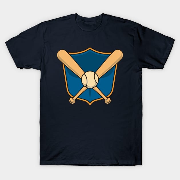 Baseball Shield T-Shirt by sifis